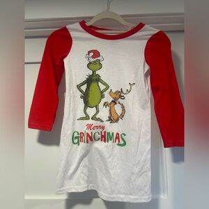 Dr. Seuss Grinch Kids Nightgown - Red, White, Green